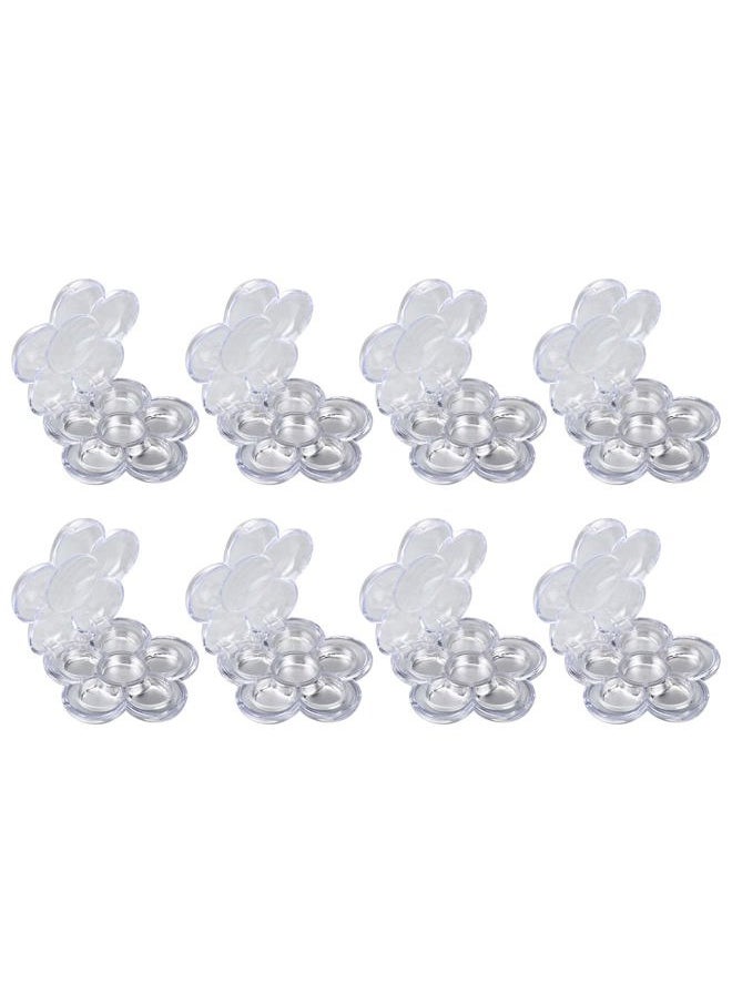 Beaupretty 8PCS Clear Empty Eyeshadow Palette Makeup Organizer Eyeshadow Storage Box Case Lipstick Pigment Palette Tray  - Image 1
