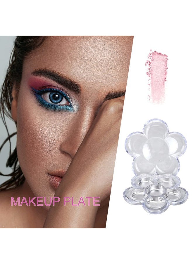 Beaupretty 8PCS Clear Empty Eyeshadow Palette Makeup Organizer Eyeshadow Storage Box Case Lipstick Pigment Palette Tray  - Image 5