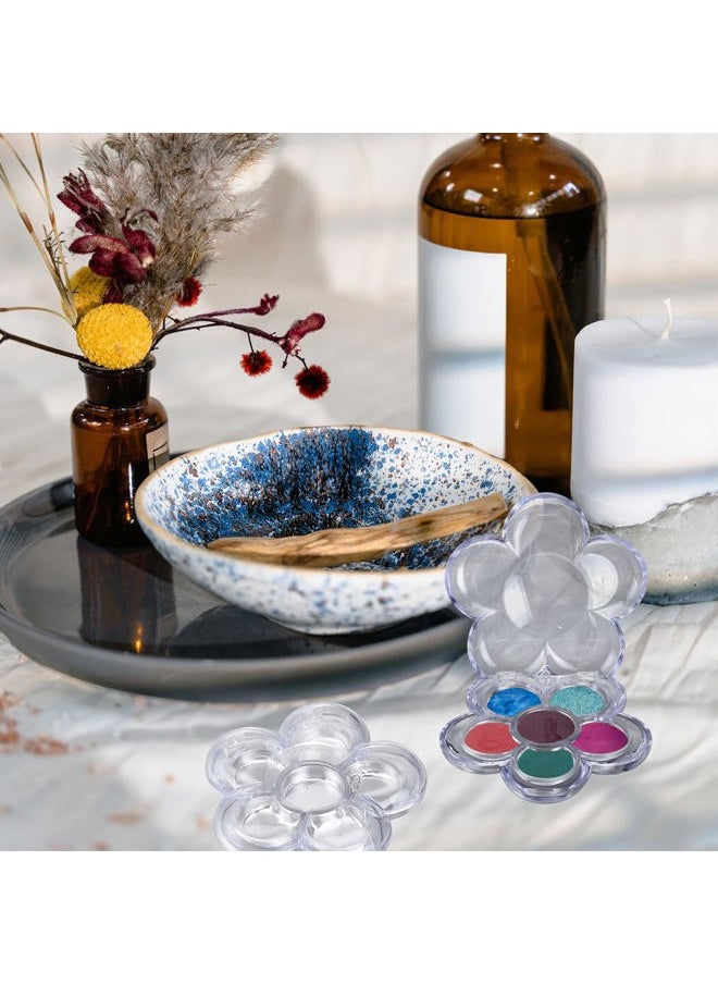 Beaupretty 8PCS Clear Empty Eyeshadow Palette Makeup Organizer Eyeshadow Storage Box Case Lipstick Pigment Palette Tray  - Image 4