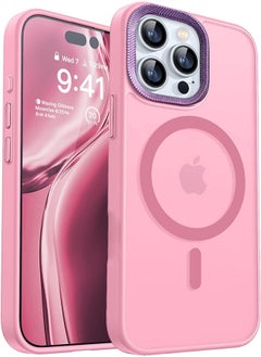 Case BENTOBEN Magnetic Iphone 13 Pro Max, Compatible with Wireless Charger and Magsafe Card Wallet, Simple Clear Shockproof Drop Resistant Anti-Fingerprint Case Compatible with Iphone 13 Pro Max - Pink