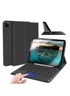 iPad Pro 11 Inch Case with Keyboard Detachable Bluetooth Keyboard with Touchpad and Pencil Holder 2 Bluetooth Channels for iPad Pro 11 iPad Air 4 /5th Black