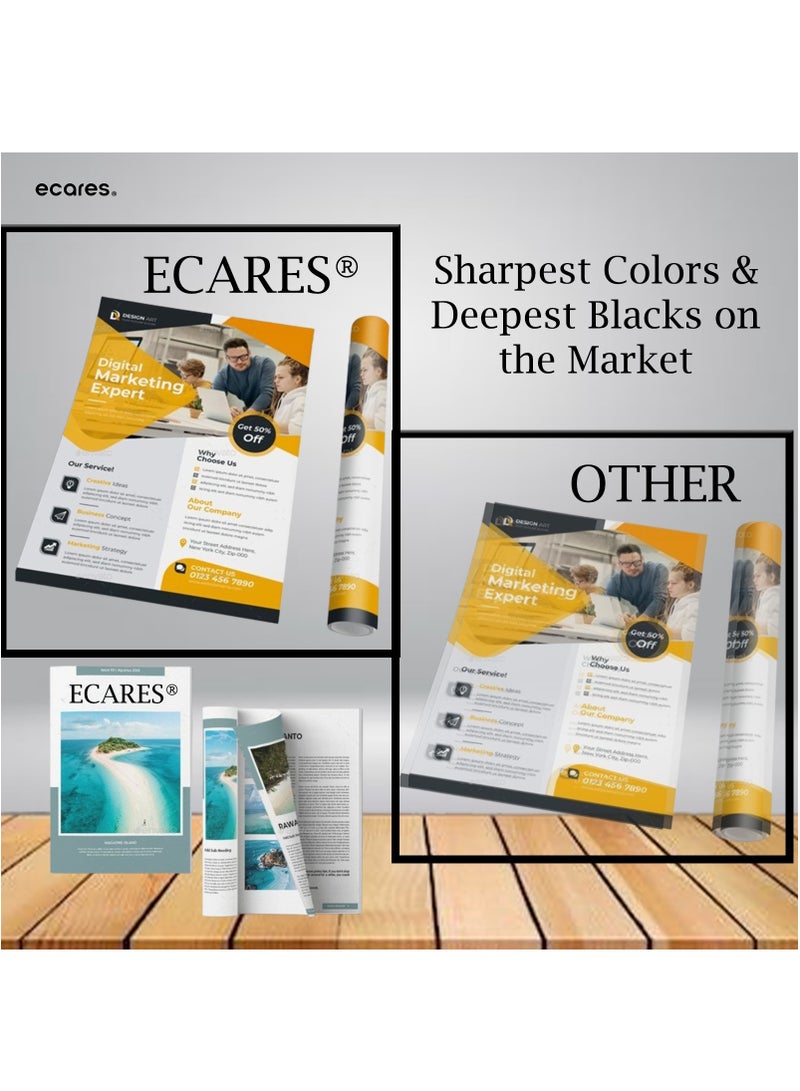 ECARES® 125A Toner CartridgeCB541A Compatible for HP  Color Laserjet CM1312 MFP CM1312nfi CP1215 CP1515n CP1518ni (Cyan) - Image 2