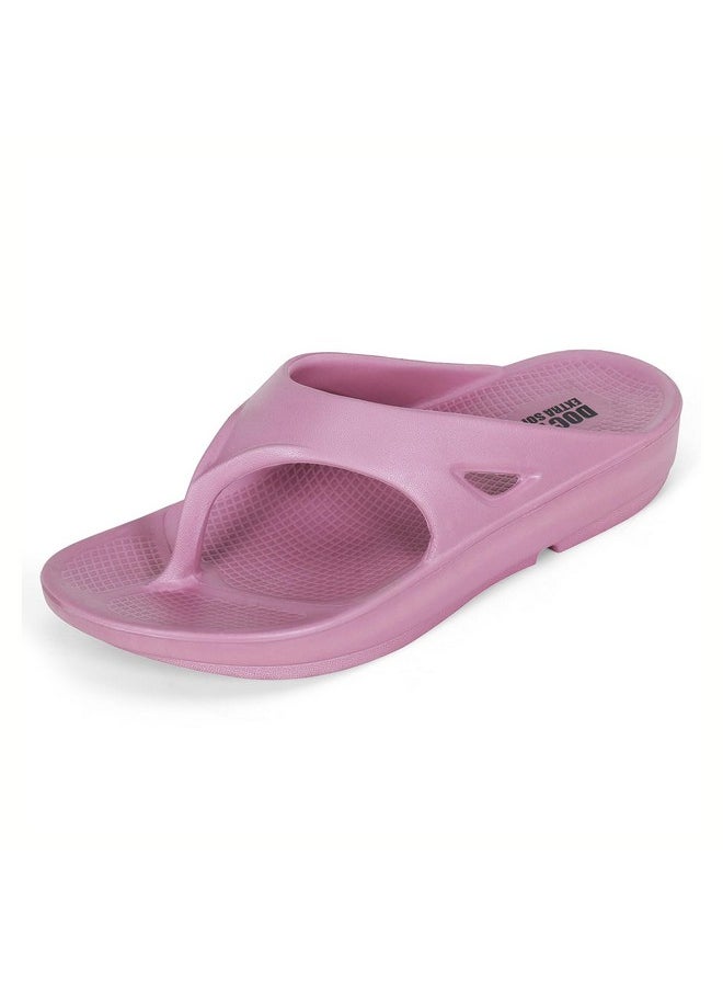 DOCTOR EXTRA SOFT - DOCTOR EXTRA SOFT Women's Classic Ultra Soft Flip Flops/Slippers With Cushion Footbed For Adult | Comfortable & Light Weight| Stylish & Anti-Skid| Waterproof & Slip-On For Ladies/Girls D-510, Onion - Image 1