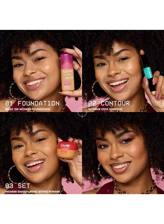 Nyx Professional Makeup Medium Olive Make 'EM Wonder Foundation Matte Finish Medium Olive for Women | Best Price UAE