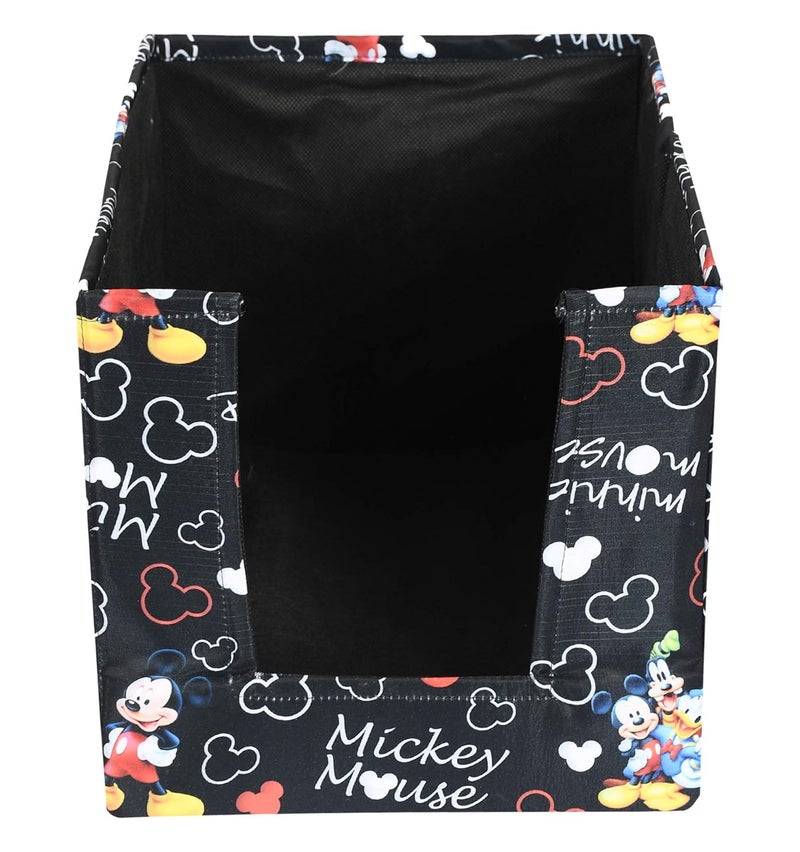 Kuber Industries Disney Mickey Print NonWoven Rectangular Fabric Foldable Cloth Storage Boxes Organizer for Wardrobe Disney Mickey Print Non Woven Fabric Replacement Rectangular Drawer - Image 4