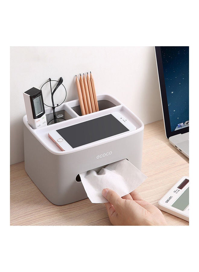 ecoco Tabletop Tissue Box Multifunction Storage Box for Living Room Tea Table Remote Control Nordic blue - Image 3
