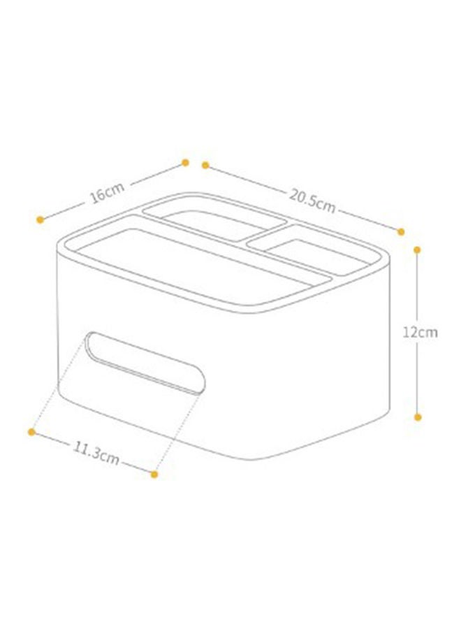 ecoco Tabletop Tissue Box Multifunction Storage Box for Living Room Tea Table Remote Control Nordic blue - Image 2