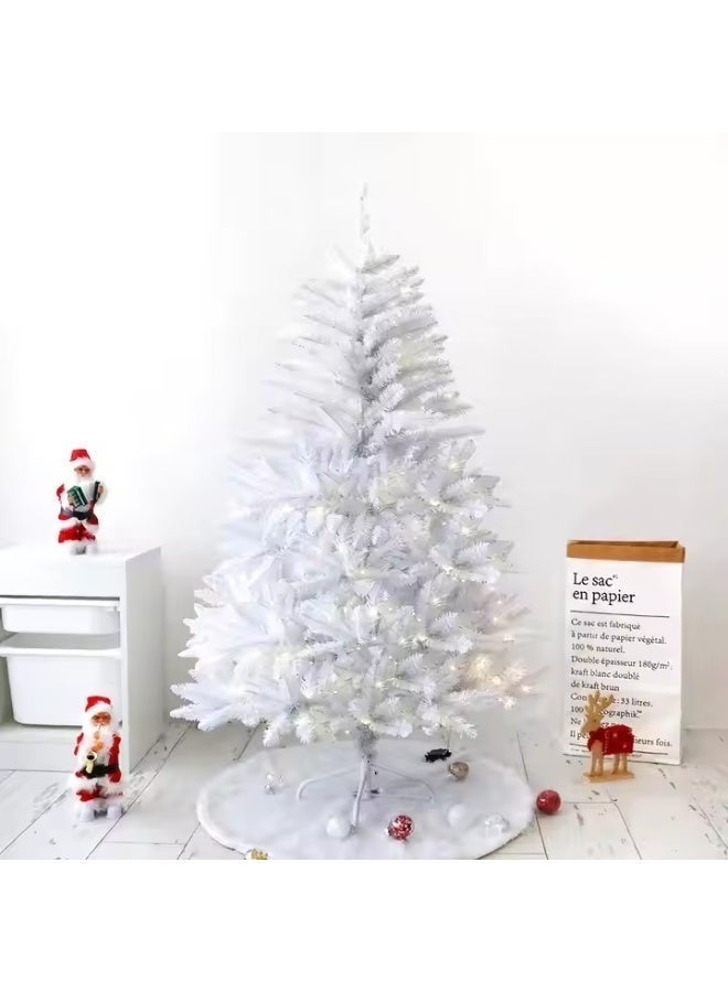 Y&D White Artificial Christmas Tree With 9 metres LED Lights 150cm for Home Decor - Image 3