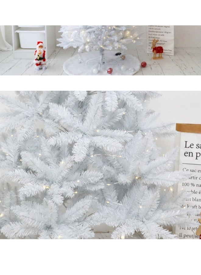Y&D White Artificial Christmas Tree With 9 metres LED Lights 150cm for Home Decor - Image 5