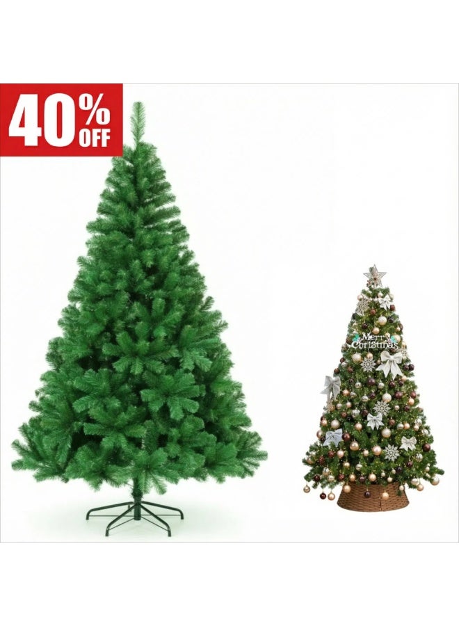 Y&D 210cm Premium Artificial Christmas Tree Easy Assemble for Home Office Party Decoration - Image 1