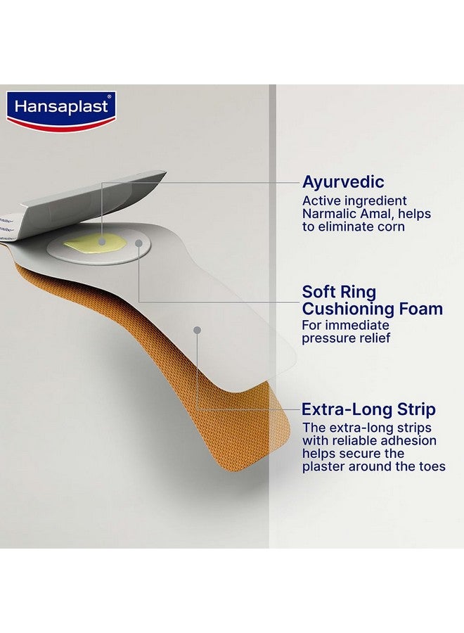 Hansaplast Hansaplast Corn Plaster, Corn Removal bandage for foot | 7 + 2 (Pack of 9 Envelopes) | Ayurvedic Corn Plaster  - Image 4