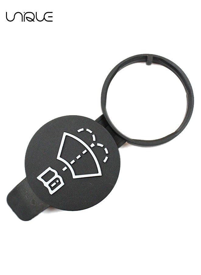 Unique Windshield Wiper Washer Fluid Reservoir Tank Bottle Cap - Replacement for Chevrolet for Buick LaCrosse for Cadillac CTS - Pack of 2 Black (Exact Fit)  - Image 3