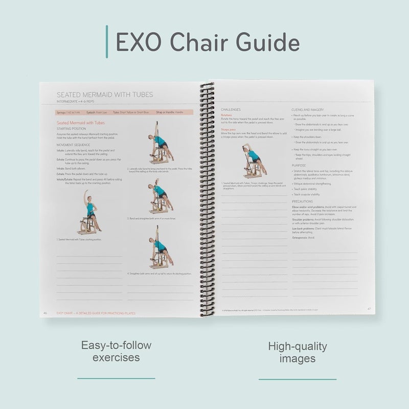 Balanced Body Exo Chair Guide, Pilates Exo Chair Guide for Workout Equipment, for Home Gym or Studio Use. - Image 5