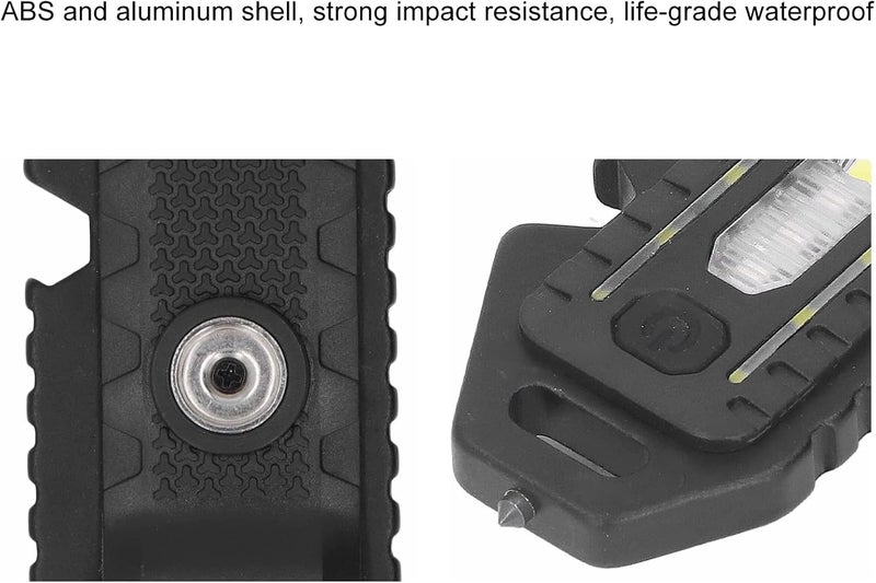 klarako Portable Pocket Flashlight Type C Interface Keychain Light Multi Function Whistle Emergency Light ABS Aluminum for Outdoor - Image 3