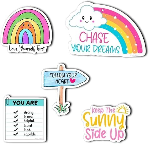 Woodkey Self-Love Quotes-Affirmations - Set of 5- Fridge Magnets - Image 2