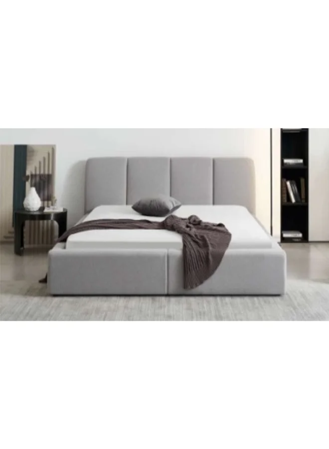 Micasa Durable and Elegant Design Soft Bed Frame Grey 120 x 200 cm JY-688-120X200