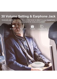 Generic Smart Sleep Instrument, 28 Non-looping Soothing Sounds, 30 Level Volume 3 Timer Memory Function Audio Jack, Rechargeable for Home Office Travel  - Image 3