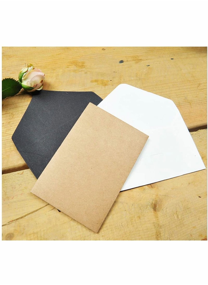 KASTWAVE - 60pcs Envolopes Retro Reusable Mini Size Brown Envelopes Kraft Paper Envelopes for Coins Business Cards - Image 1