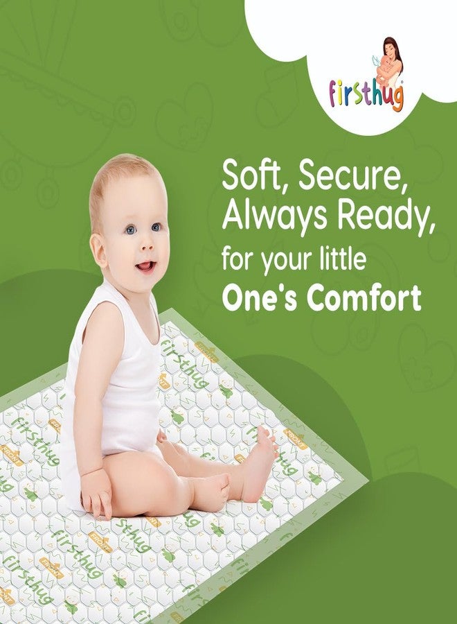FIRSTHUG Baby Disposable Underpad | Changing Mats | Changing Pads | Waterproof Diaper | Breathable Underpads | Bed Protector with 100% Water Proof Non Slip Back Sheet -Size : 60 * 60 Cm (Pack of-3) - Image 3