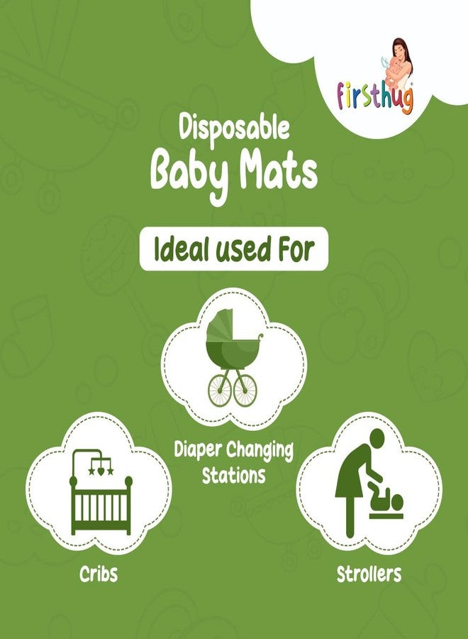 FIRSTHUG Baby Disposable Underpad | Changing Mats | Changing Pads | Waterproof Diaper | Breathable Underpads | Bed Protector with 100% Water Proof Non Slip Back Sheet -Size : 60 * 60 Cm (Pack of-3) - Image 4