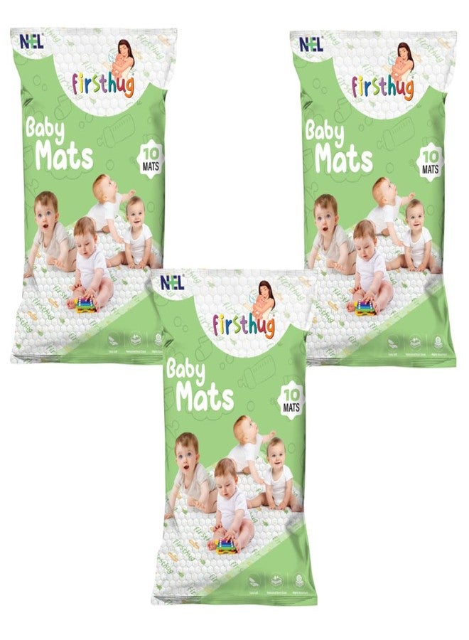 FIRSTHUG Baby Disposable Underpad | Changing Mats | Changing Pads | Waterproof Diaper | Breathable Underpads | Bed Protector with 100% Water Proof Non Slip Back Sheet -Size : 60 * 60 Cm (Pack of-3) - Image 1