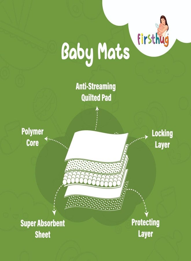 FIRSTHUG Baby Disposable Underpad | Changing Mats | Changing Pads | Waterproof Diaper | Breathable Underpads | Bed Protector with 100% Water Proof Non Slip Back Sheet -Size : 60 * 60 Cm (Pack of-3) - Image 5