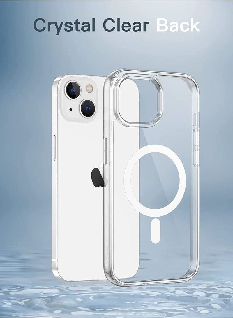 LEDIN Classic Hybrid Magnetic Case with Halo Lock, Compatible with iPhone 14 PLUS, Compatible with Mag Safe, Shockproof Military-Grade Protection, Scratch-Resistant Back  - Image 5
