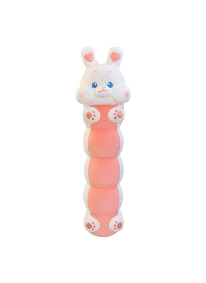 Generic - Caterpillar Pillow For Girls To Sleep With Legs And Side Sleeping, Customized Logo Pattern Long Pillow Pillow Plush Toy-Specification:130cm Caterpillar Pillow-Color:Rabbit Style - Image 1