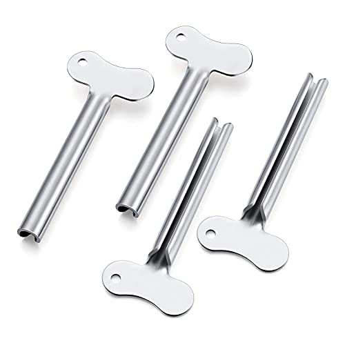 ZOCONE Toothpaste Squeezer, 12pcs Metal Tube Squeezer Key Stainless Steel Toothpaste Roller Tube Wringer for Paint, Cream, Cosmetic and Hair Dye(A) - Image 3