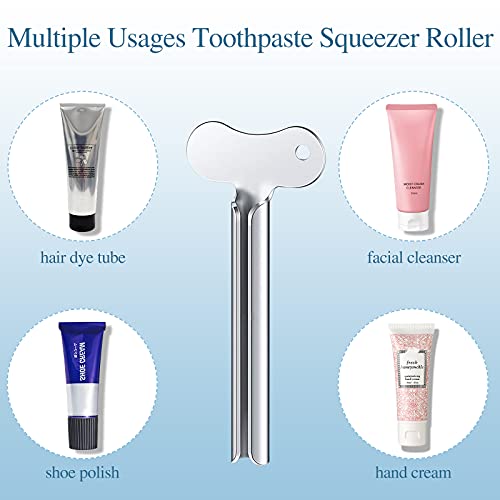 ZOCONE Toothpaste Squeezer, 12pcs Metal Tube Squeezer Key Stainless Steel Toothpaste Roller Tube Wringer for Paint, Cream, Cosmetic and Hair Dye(A) - Image 5