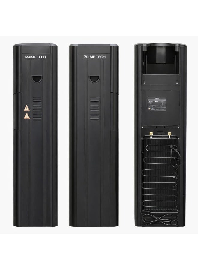 PRIME TECH water dispenser with cabinet PT-202B, hot and cold, 2 taps, cup holder, black color - Image 3