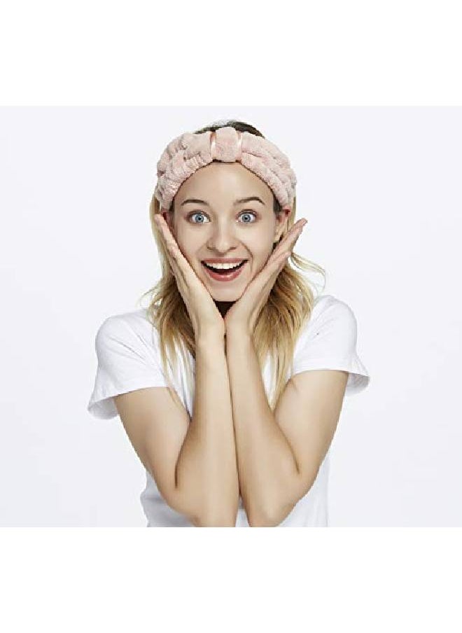 HOPESHINE - Spa Facial Headbands For Women Makeup And Washing Face Terry Headband Elastic Hairband For Skincare Headband Head Wrap Great Gift For Women Girls 3Pack - Image 1