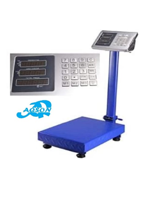 AQSON Digital Weight Scale 150kg; Parcel Scale Postal Scales Platform Scales Digital LCD Display 90 ° Folding Adjustable Background Lighting Industrial Scale Size : 150KG