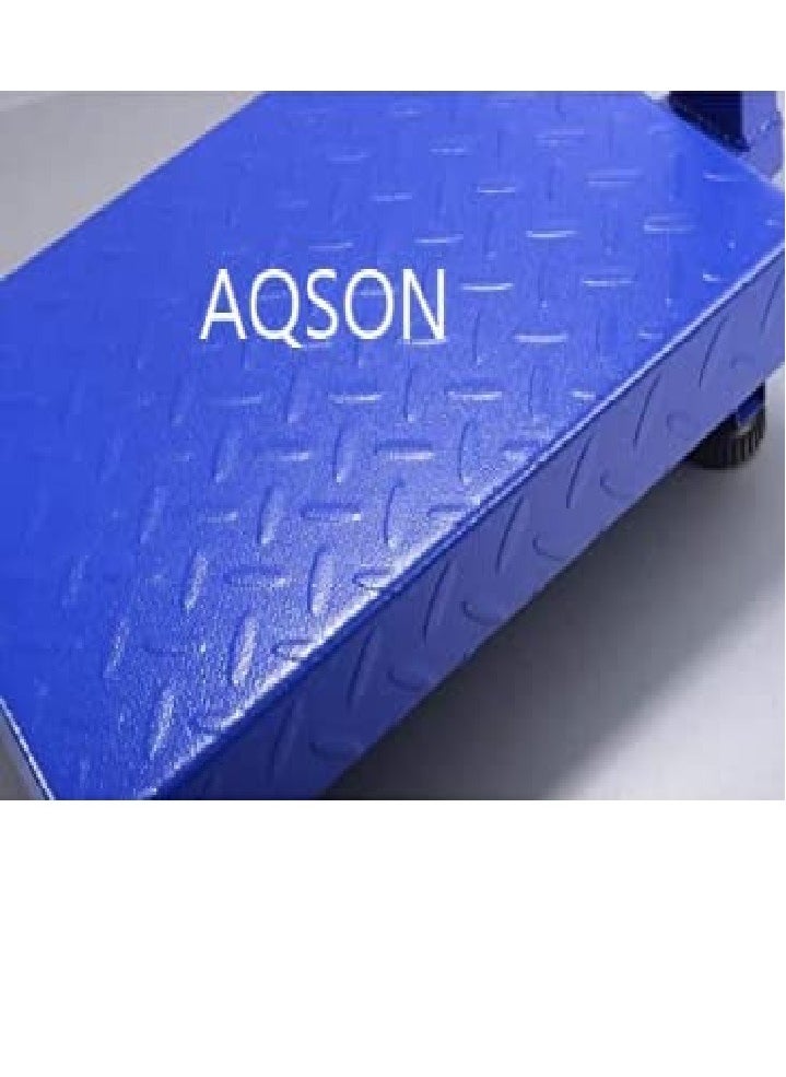 AQSON - AQSON Digital Weight Scale 150kg; Parcel Scale Postal Scales Platform Scales Digital LCD Display 90 ° Folding Adjustable Background Lighting Industrial Scale Size : 150KG - Image 1