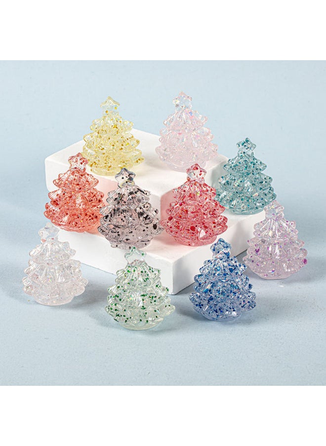 Generic - Flash Lucky Star Tree Blind Box Diy Jewelry Accessories Desktop Ornaments Wen Chuang Meng Grain Resin Accessories Wholesale-Color:1 Random Luminous Tree (matching Purchase In Multiples Of 7) - Image 1
