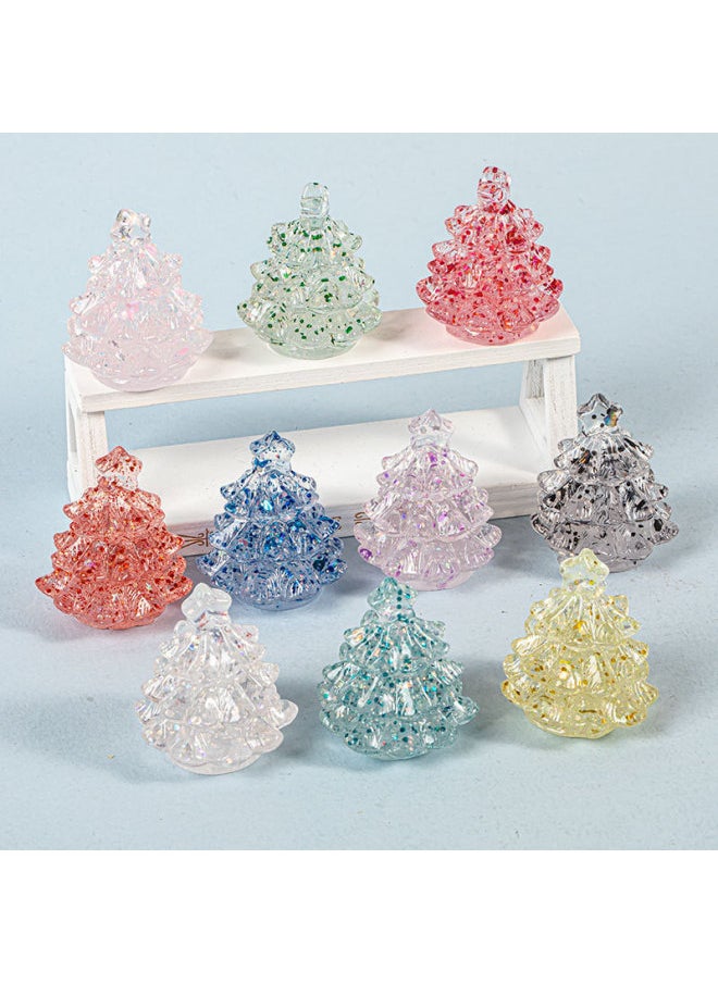 Generic - Flash Lucky Star Tree Blind Box Diy Jewelry Accessories Desktop Ornaments Wen Chuang Meng Grain Resin Accessories Wholesale-Color:1 Random Luminous Tree (matching Purchase In Multiples Of 7) - Image 1