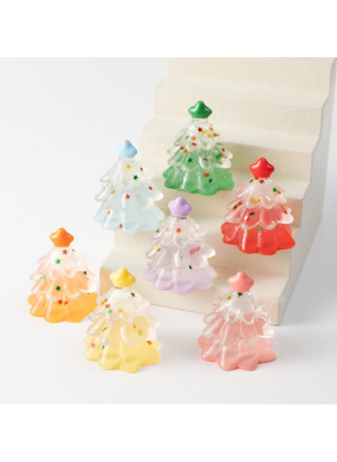 Generic - Flash Lucky Star Tree Blind Box Diy Jewelry Accessories Desktop Ornaments Wen Chuang Meng Grain Resin Accessories Wholesale-Color:1 Random Luminous Tree (matching Purchase In Multiples Of 7) - Image 1