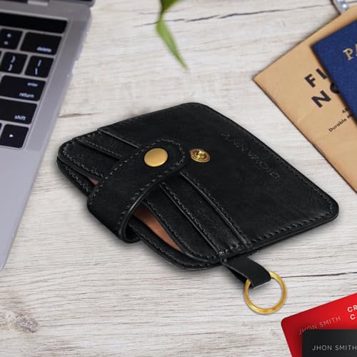 GIOVANNY Card Holder for Men - Slim Leather Credit/ATM Card Wallet for Men | GVN-CRD-BLKCH - Image 3