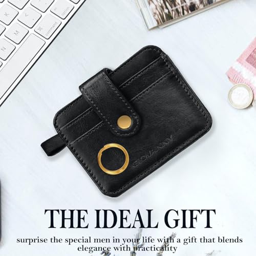 GIOVANNY Card Holder for Men - Slim Leather Credit/ATM Card Wallet for Men | GVN-CRD-BLKCH - Image 4
