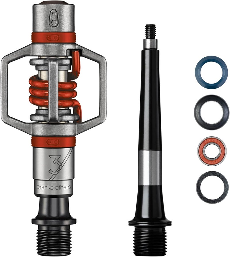 Crankbrothers Eggbeater-3 Clip-In Pedals - Stainless/Red, One Size - Image 4