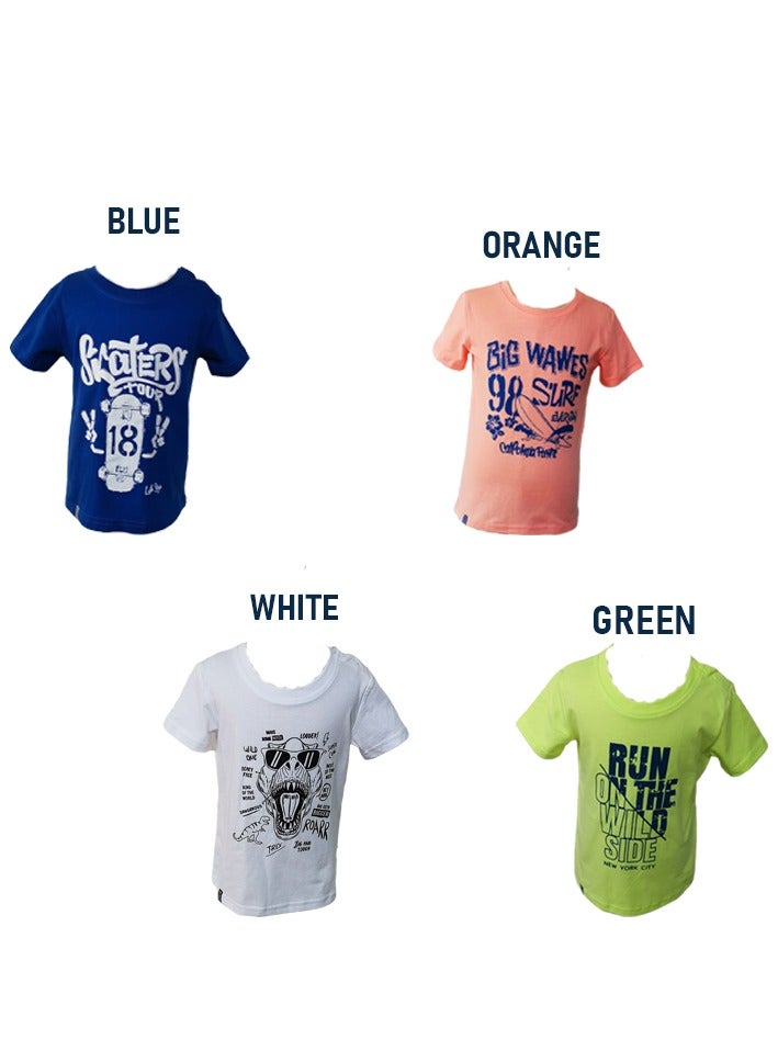 T-Shirt for Children Short Sleeve Tees Summer Children's Clothing Cartoon TShirt Printed Top Dinosour Shirt  - Image 3