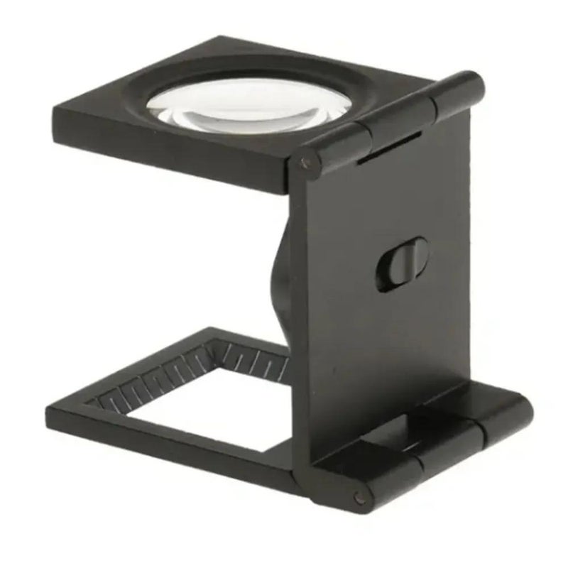 10x folding all metal two LED lights, cloth mirror, printing paper dot, textile scale magnifying glass - Image 2
