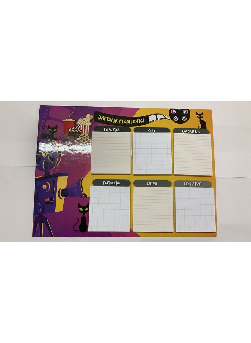 Paste Notes Notyaz Success Weekly Planner Set BH-3631 