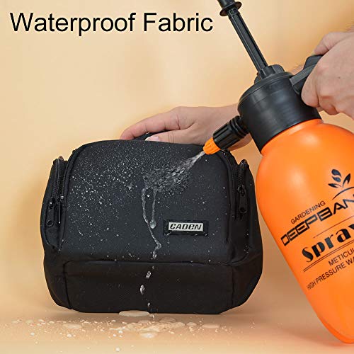 CADeN Compact Camera Shoulder Crossbody Bag Case Compatible for Nikon, Canon, Sony SLR/DSLR Mirrorless Cameras and Lenses Waterproof(1.0 S, Black) - Image 4