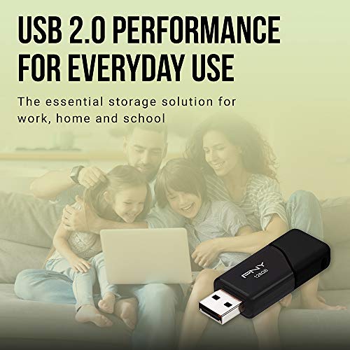 PNY 16GB أداة تخزين USB 2.0 فلاش درايف، أسود 10 عدداً (عبوة من 1) - Image 4