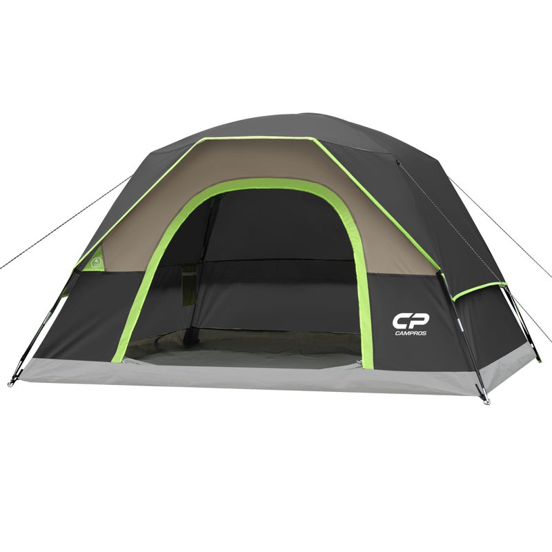CAMPROS CP 4 Person Tent, Dome Tents for Camping with Rainfly, Waterproof Camping Tent Easy Set Up, Portable Family Tent with Large Mesh Window & Carry Bag for Outdoor Hiking - Image 1