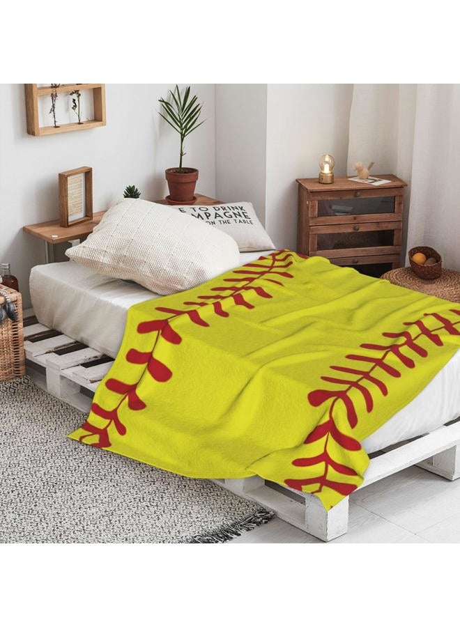 AUIVTY Softball Blanket Gifts for Girls 8 9 10 11 12 Years Old Softball Lovers, Girls Women Sport Softball Print Throw Blanket Girls Bedroom Decor - Softball Coach Gifts Birthday Gifts 40x50 Inch - Image 3