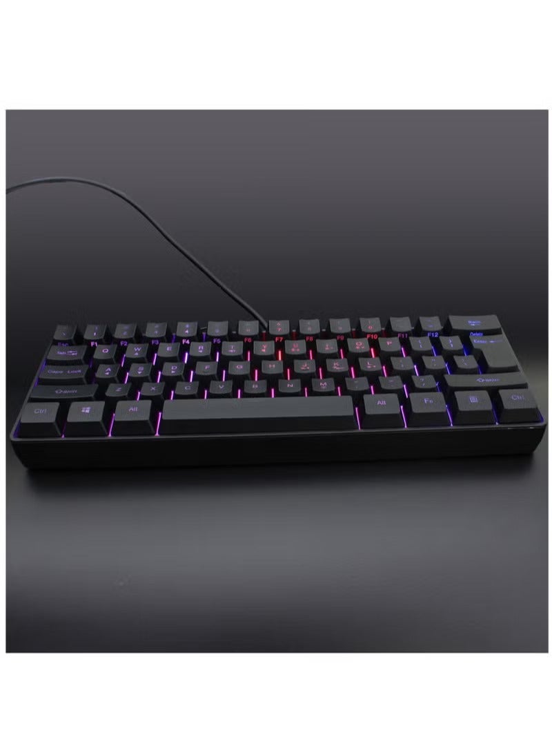 V700 Wired RGB Streamer Gaming Keyboard Black  - Image 3