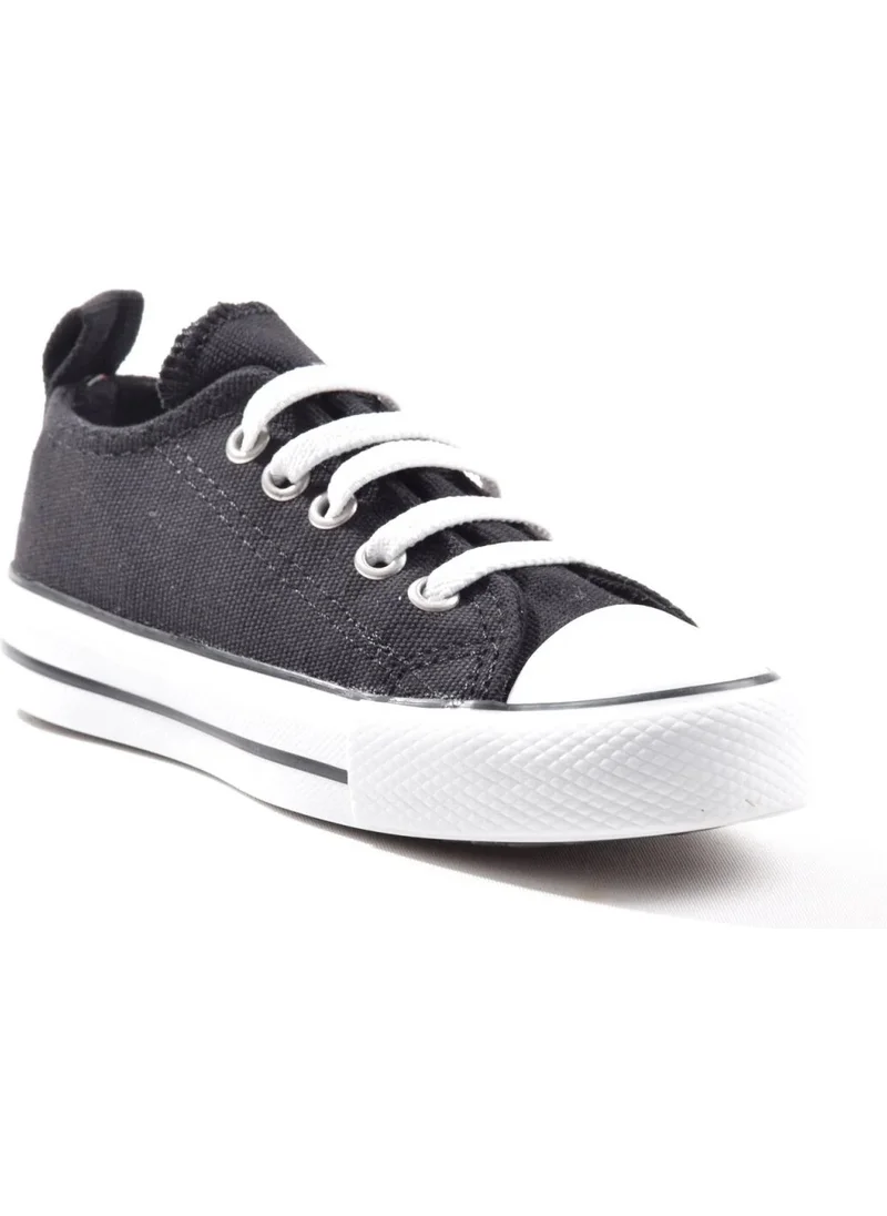 Cool Luis Black Low Kids Elastic Sneakers