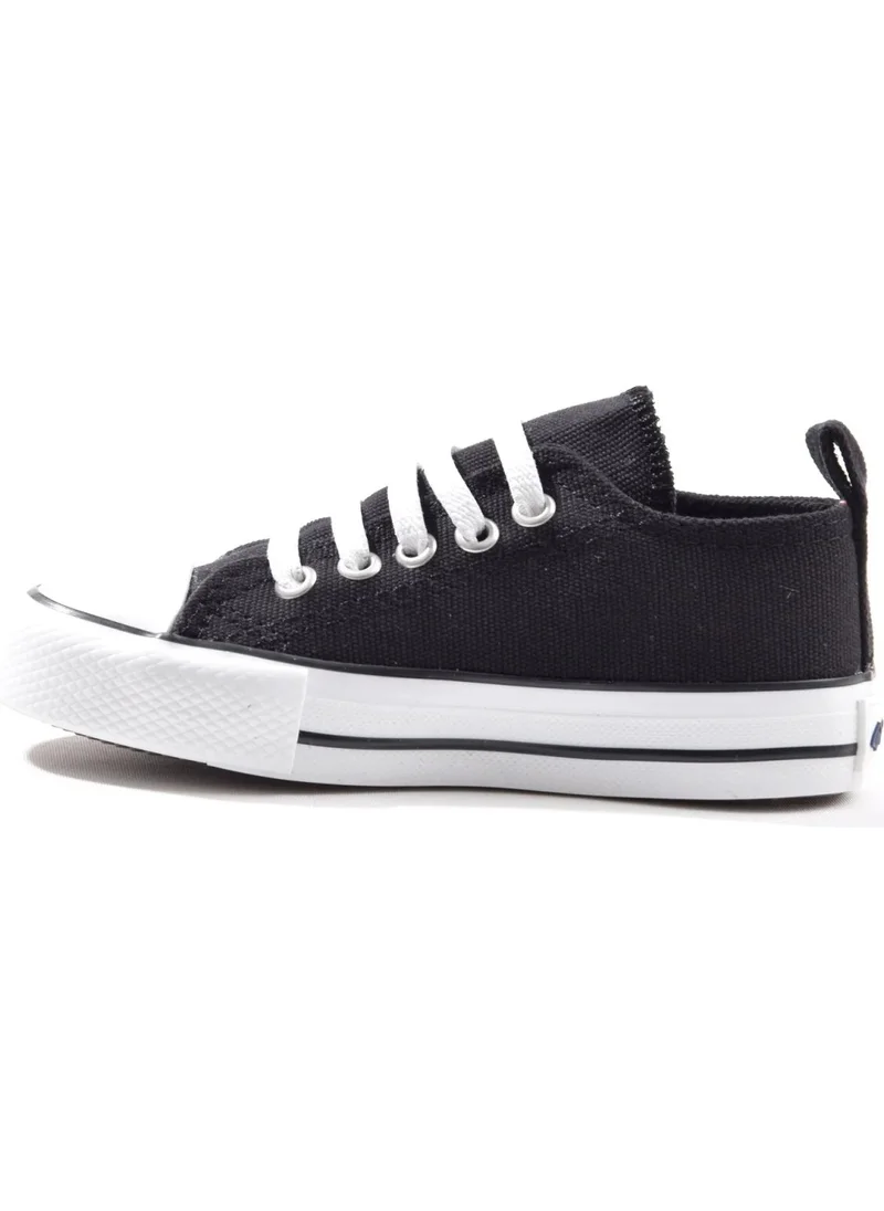 كوول Luis Black Low Kids Elastic Sneakers